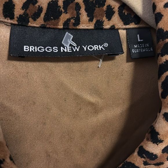 BRIGGS NEW YORK ANIMAL PRINT SHACKET SIZE LARGE - Picture 3 of 6